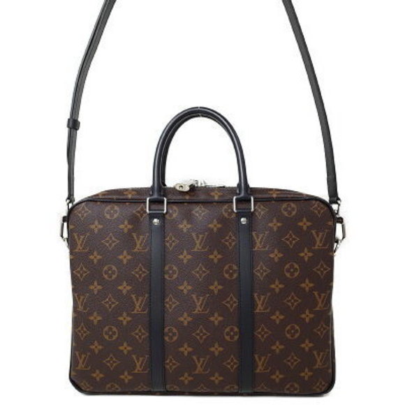 Louis Vuitton Monogram Macassar PDV Business Bag - Picture 1 of 5